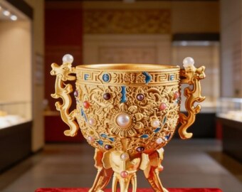 Golden Cup OTH123 STL File For 3D Printing（Whole/ no split）