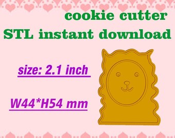 Cookie cutter alpaca Model CC012 STL File For 3D Printing