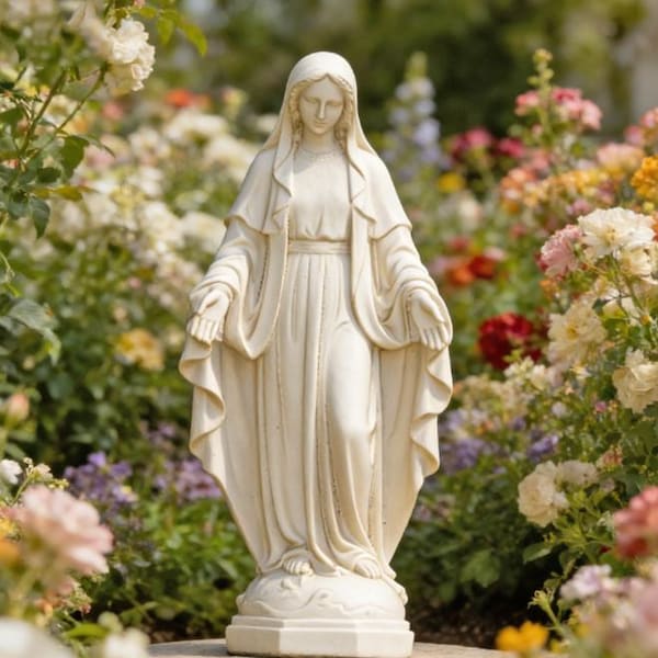 Archivo STL OTH114 de la Virgen María 001 para impresión 3D (entero/sin dividir)