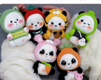 Frosch Bär Amigurumi Tier Häkelanleitung, Stofftiere (PDF Download) DP043