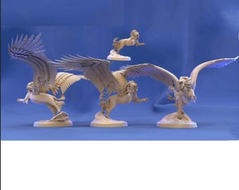 Celestial Lion 03 Model OTH091 STL File For 3D Printing (Whole/no split)
