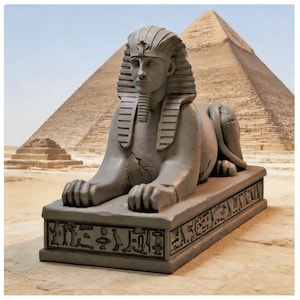 Buried tomb sphinx Model OTH071 STL File For 3D Printing（whole）