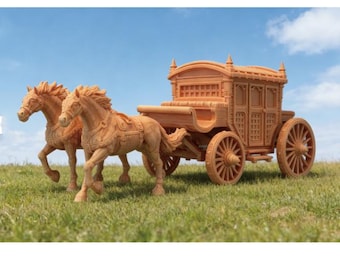 Pferdekutsche OTH038 STL-Datei für den 3D-Druck (SPLIT)