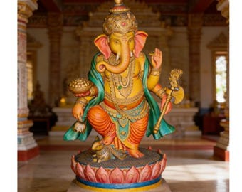 ガネーシャ像モデル OTH093 STLファイル 3Dプリント用（全体/分割なし）