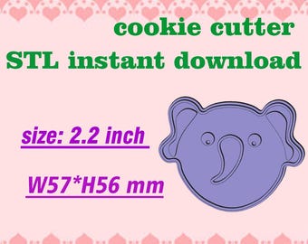 Cookie cutter Eelphant Model CC014 STL File For 3D Printing