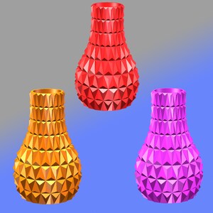 Planter flowerpot Vase Model-A40 3D Print STL File For 3D Printing