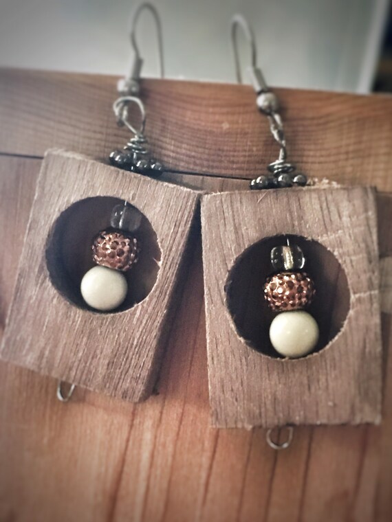 Boho store earrings etsy