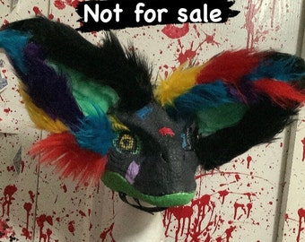 Custom short ear raptor mask