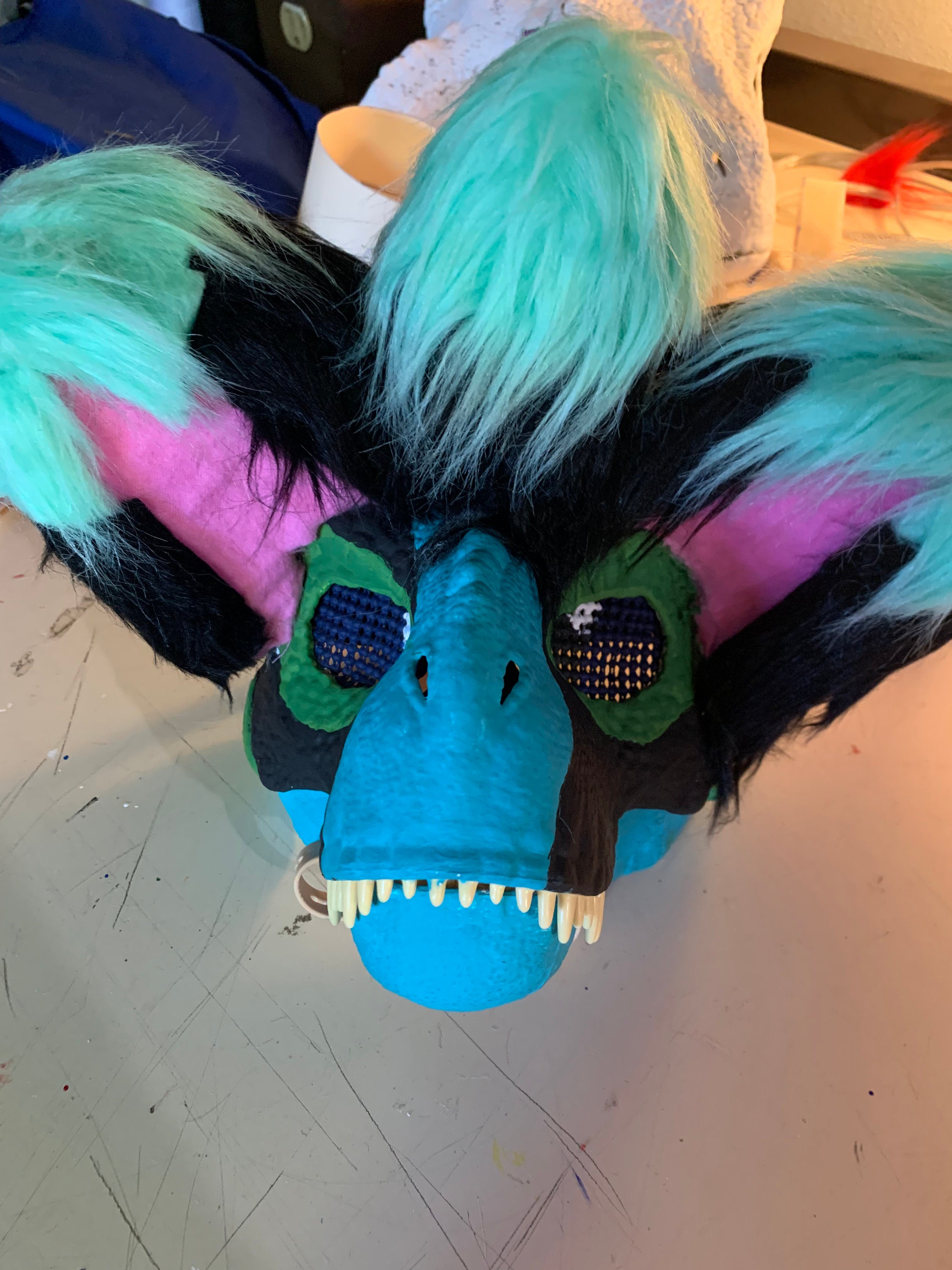 Custom Short Ear Raptor Mask - Etsy