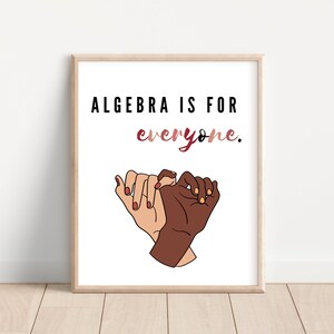 Math Classroom Decor; High School Algebra Posters; Pre Algebra Classroom Decoration; Math Posters; Middle School Algebra Classroom Decor