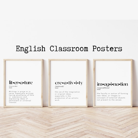 High School English Classroom Decoration Minimalist Classroom - Etsy