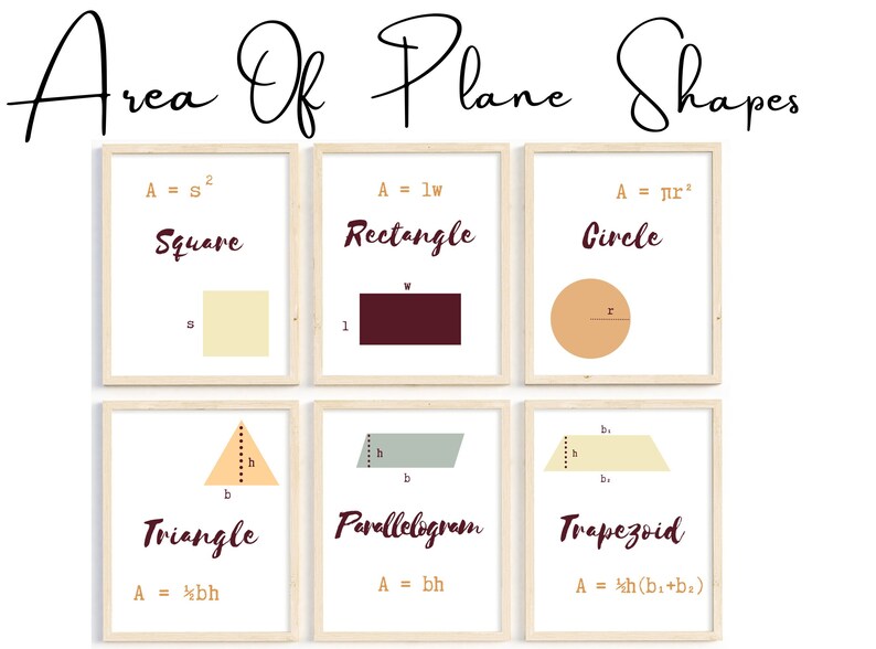 Printable Geometry Posters Geometry Classroom Decoration - Etsy
