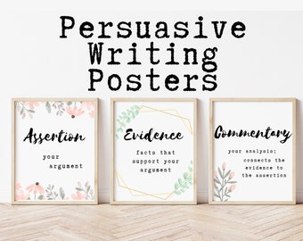 High School English Classroom Posters; Middle School ELA Posters; Writing Posters; Modern Farmhouse Classroom Decor