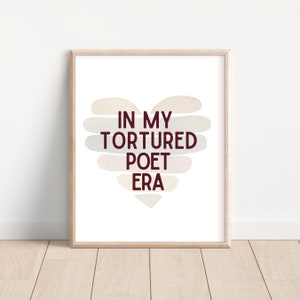 High School English Classroom Poster; Middle School Swiftie Teacher Classroom Decor;  ELA Teacher Print; Tortured Poets Department Decor