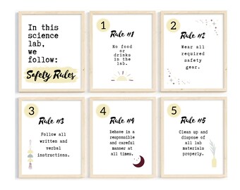 Science Teacher Posters; Science Classroom Decor; High School Chemistry Classroom Posters; Science Lab Wall Art; Middle School Science Decor