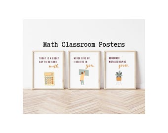 Mathe Klassenzimmer Poster, Grundschule Dekor (Digitaler Download)