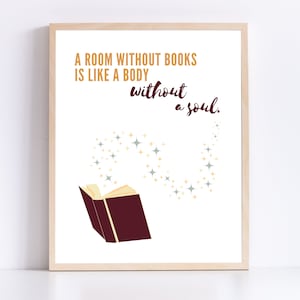 Reading Poster; Literature Poster; English Classroom Poster; Boho Classroom Decor; Reading Nook Decoration; School Library Wall Art