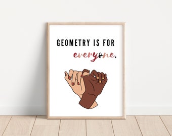 Poster per l'aula di geometria; Decorazioni per l'aula di matematica; Poster per insegnanti di scuola superiore; Aula inclusiva; Poster stampabili per insegnanti di geometria