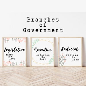 Government Classroom Posters; History Classroom Decor; Government Teacher; High School Social Studies Classroom Decoration; Printable