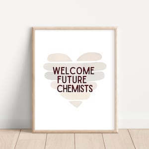 Chemistry Decor; Middle School Science Classroom Poster; Chemistry Classroom; Chemistry Poster; High School Chemistry Wall Art; Science Lab