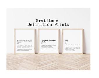 Gratitude Wall Art; Growth Mindset Posters; Gratitude Poster; Inspirational Classroom Posters; High School Classroom Decor Motivation
