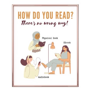 Reading Poster; Middle School English Classroom Decoration; High School Library Decor; Boho Classroom Posters; Reading Decor