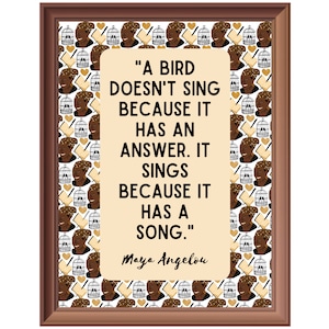 Maya Angelou Quote Wall Art, Quote By Maya Angelou, Printable Maya Angelou Quote Poster