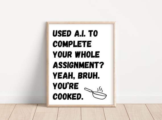 Sarcastic Teacher Poster, Gen Z Slang Classroom Decor (Digital Download)