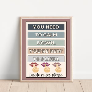 You Need to Calm Down Classroom Poster; Swiftie Teacher Classroom Decoration; Middle School / High School Classroom Decor; Funny Teacher