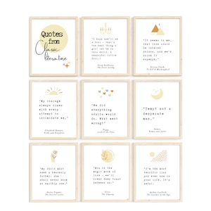 Affiches littéraires ; Décoration de classe en anglais ; Affiches de classe d&#39;anglais de lycée ; Posters de citations littéraires ; Cadeau professeur d&#39;anglais