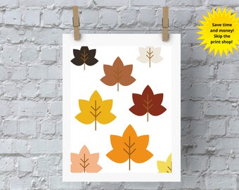 Fall Print, Fall Wall Print, Fall Prints Download, Fall Printable, Fall Wall Art