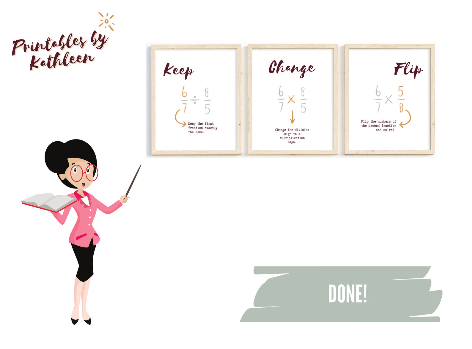 Keep change flip printable boho algebra posters algebra etsy