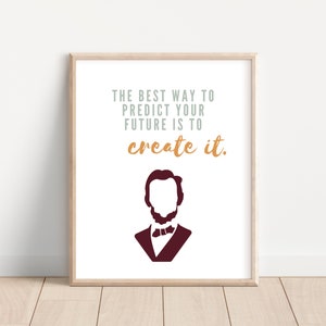 History Classroom Poster; Social Studies Classroom Decor; Abe Lincoln Quote; History Quote Poster; President Lincoln; History Teacher Gift