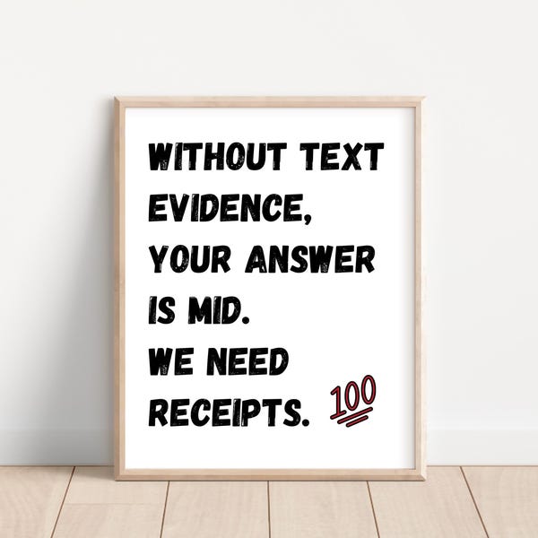 English Classroom Poster; ELA Classroom Decor; High School English Class, Language Arts Writing Posters; English Teacher Grammar Posters