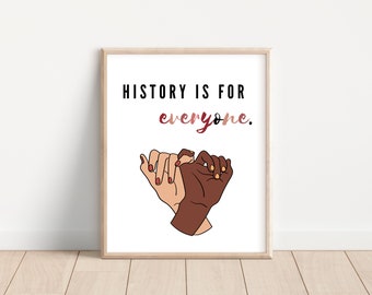 Inclusive Classroom Poster – History is for Everyone (Digital Download)