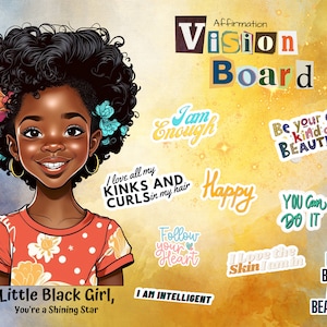 Vision Board Book Art Clips Vision Board Digital Download Vision Board Book  for Women Vision Board Art Book for Teen Girls Vision Board Art 
