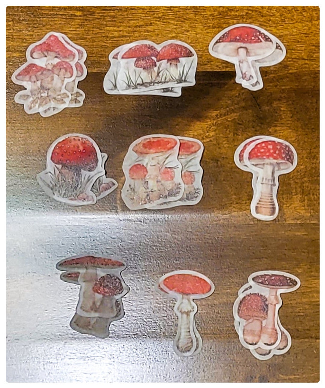 Stationery Mushroom Washi Stickers for Journal/scrapbooking Etsy