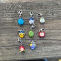 Handmade Tamagotchi Inspired Character Lobster Clasp Charms
