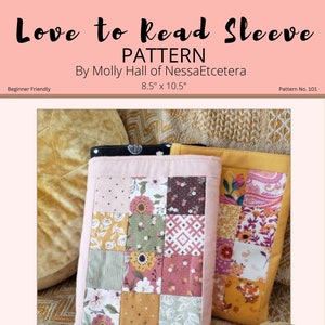 Love to Read Sleeve Pattern | Beginner - PDF | Instand Download