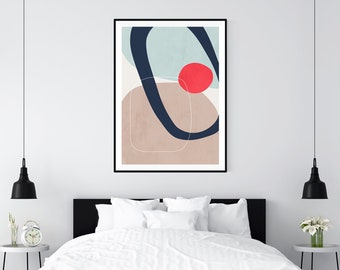 MELODY (Giclée Fine Art Print) Modern, Colourful, Abstract Wall Art by Tracie Andrews (Unframed)
