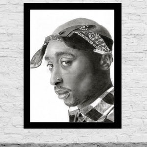 Tupac Art Print - 10&quot;x13&quot; - Sketch