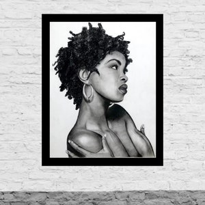 Lauryn Hill Art Print - 10&quot;x13&quot; - Sketch