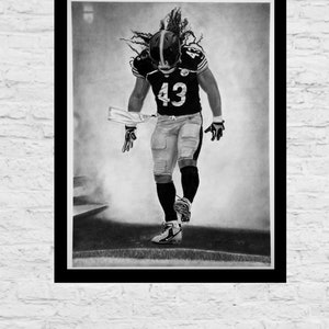 Troy Polamalu Art Print - 11&quot;x14&quot; - Sketch - Pittsburgh Steelers