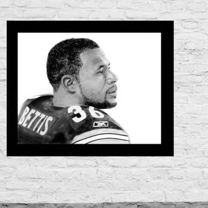 Jerome Bettis &#39;The Bus&#39; Art Print - 11&quot;x14&quot; - Pittsburgh Steelers Art
