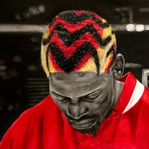 Dennis Rodman - ORIGINAL Sketch - 14&quot;x17&quot; - Chicago Bulls - 1 of 1