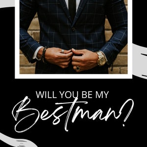Groomsman proposal video, will you be my groomsman, best man proposal, Video, Instant Download! Text message digital invitation/proposal
