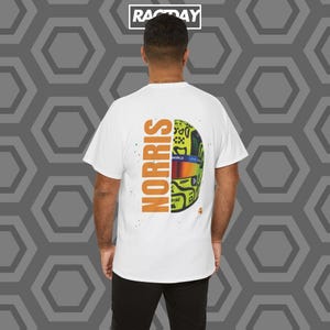 Lando Norris Helmet F1 Tee | F1 Tshirt, mclaren Racing Tee / formula 1 tshirt / formula 1 lover, gift for f1 fan, formula one racing shirt