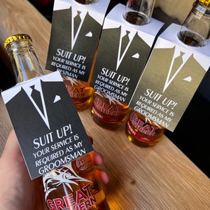 Groomsmen / Bestman Proposal Beer/Drink Label | DIGITAL DOWNLOAD | Wedding Printables | Bestman gift | Groomsmen Gifts | Wedding labels
