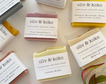 Handmade Half Soap Bars: Luxury Guest Soaps, Travel Size