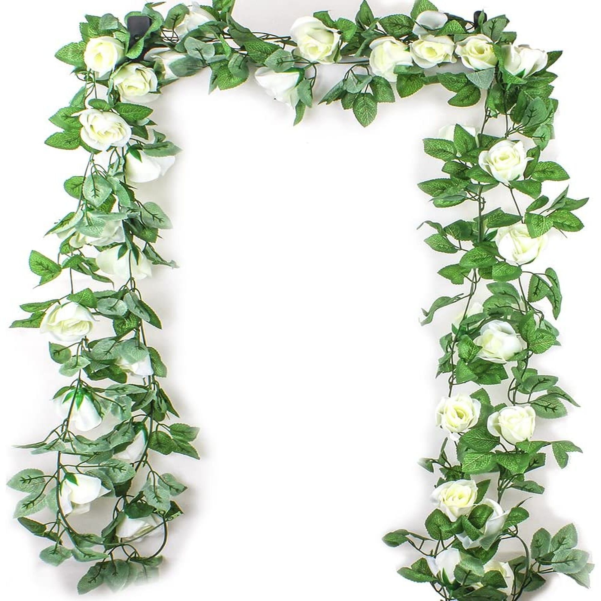 Artificial Rose Vine Flowers with Green Leaves Etsy